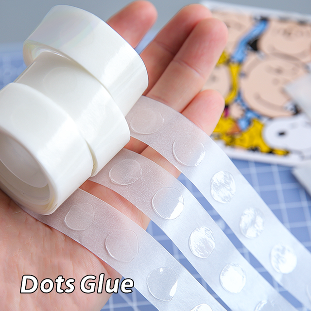 Double Sided Transparent Glue Tape  Glue Tape 2 Sides Transparent - 1roll  Traceless - Aliexpress